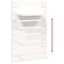 vidaXL 2 db fehér tömör fenyőfa falra szerelhető éjjeli polc