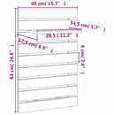 vidaXL 2 db fehér tömör fenyőfa falra szerelhető éjjeli polc