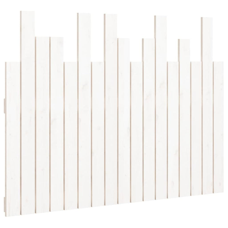 vidaXL fehér tömör fenyőfa fali fejtámla 108 x 3 x 80 cm