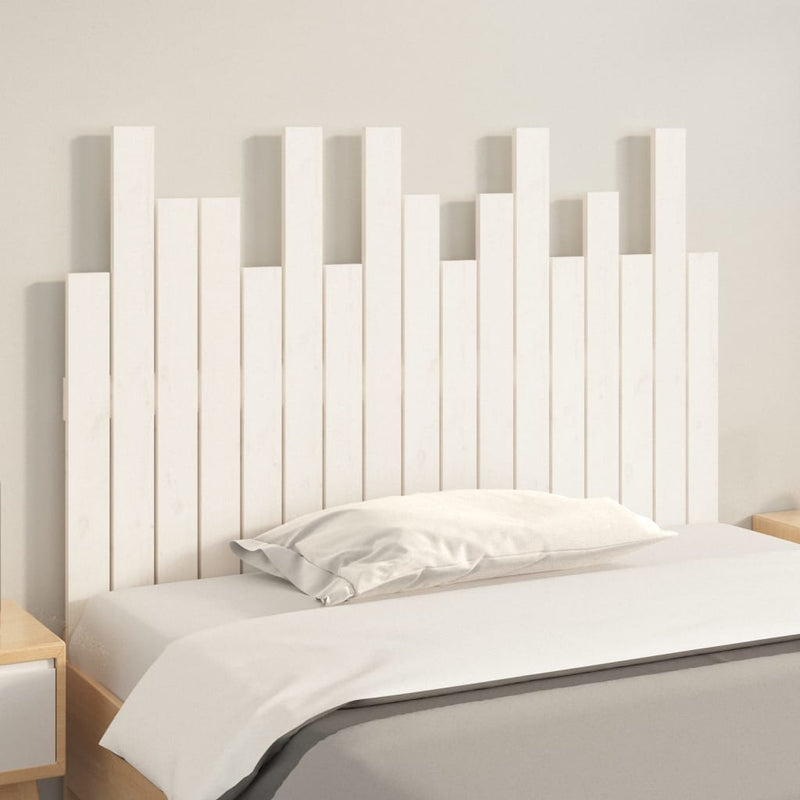 vidaXL fehér tömör fenyőfa fali fejtámla 108 x 3 x 80 cm