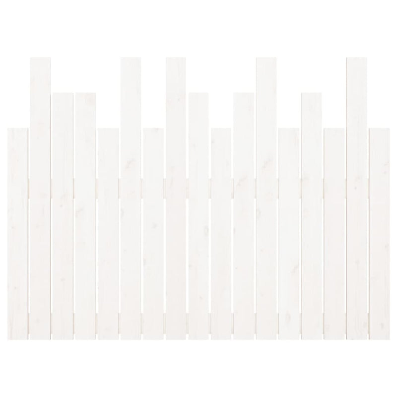 vidaXL fehér tömör fenyőfa fali fejtámla 108 x 3 x 80 cm