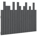 vidaXL szürke tömör fenyőfa fali fejtámla 108 x 3 x 80 cm