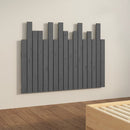 vidaXL szürke tömör fenyőfa fali fejtámla 108 x 3 x 80 cm