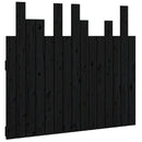 vidaXL fekete tömör fenyőfa fali fejtámla 95,5 x 3 x 80 cm