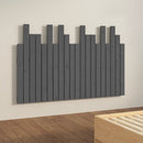 vidaXL szürke tömör fenyőfa fali fejtámla 127,5 x 3 x 80 cm