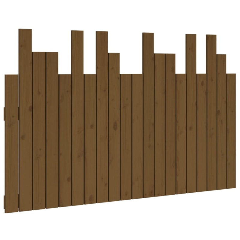 vidaXL mézbarna tömör fenyőfa fali fejtámla 127,5 x 3 x 80 cm
