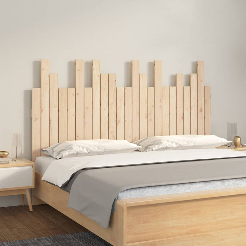 vidaXL tömör fenyőfa fali fejtámla 146,5 x 3 x 80 cm