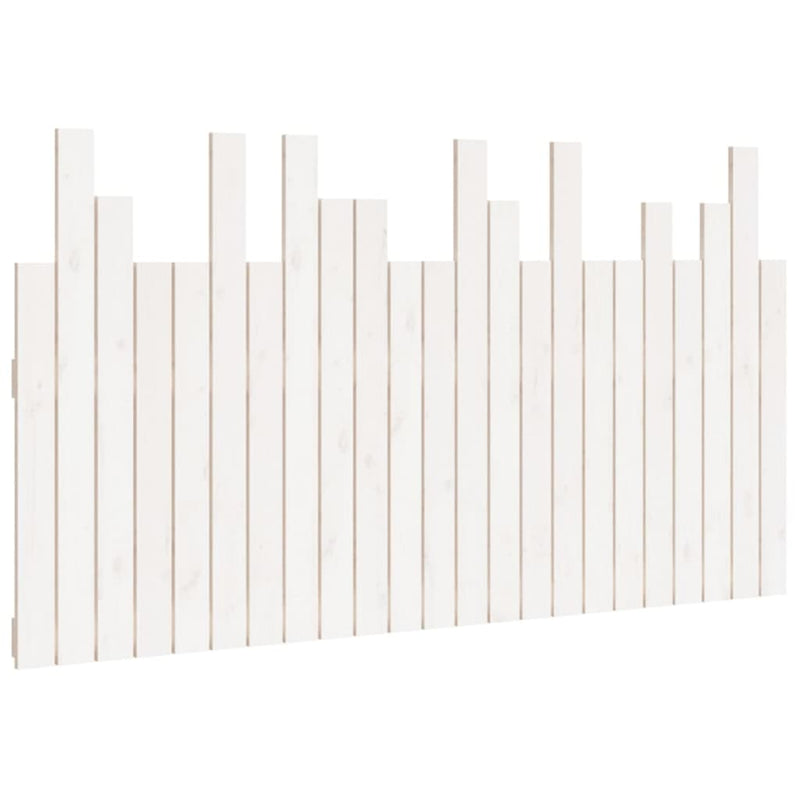 vidaXL fehér tömör fenyőfa fali fejtámla 146,5 x 3 x 80 cm