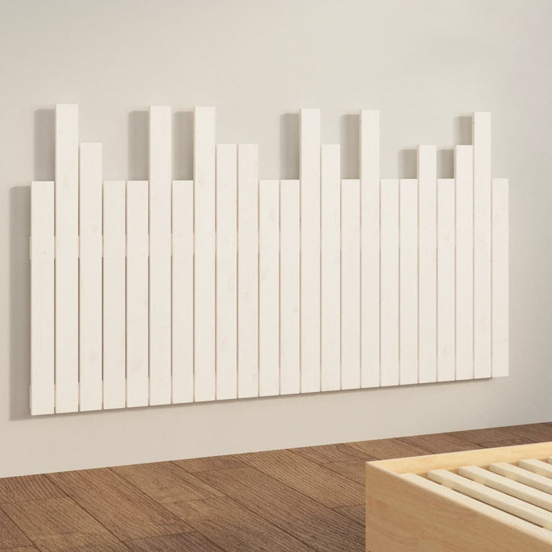 vidaXL fehér tömör fenyőfa fali fejtámla 146,5 x 3 x 80 cm