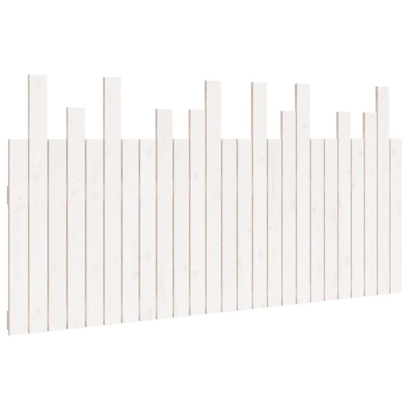 vidaXL fehér tömör fenyőfa fali fejtámla 159,5x3x80 cm