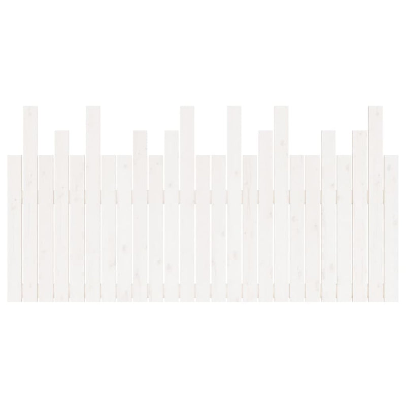 vidaXL fehér tömör fenyőfa fali fejtámla 159,5x3x80 cm
