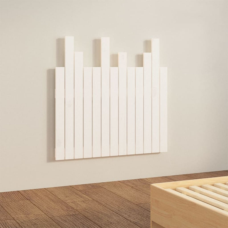 vidaXL fehér tömör fenyőfa fali fejtámla 82,5 x 3 x 80 cm