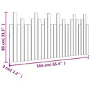 vidaXL tömör fenyőfa fali fejtámla 166 x 3 x 80 cm
