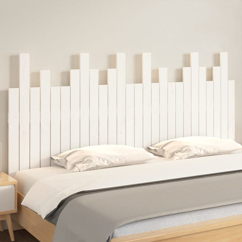 vidaXL fehér tömör fenyőfa fali fejtámla 166 x 3 x 80 cm