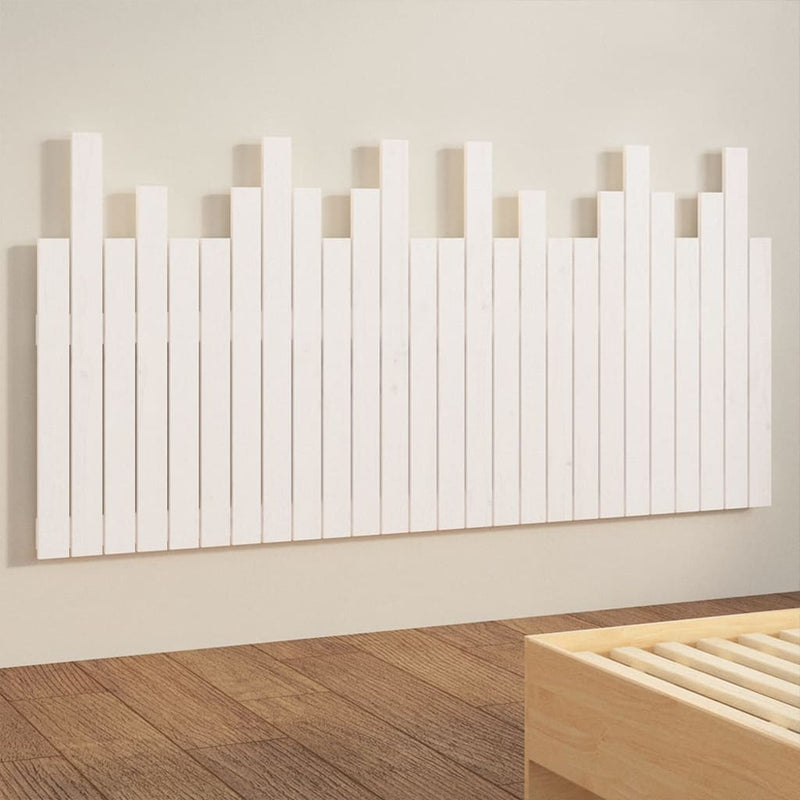 vidaXL fehér tömör fenyőfa fali fejtámla 166 x 3 x 80 cm