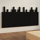 vidaXL fekete tömör fenyőfa fali fejtámla 166 x 3 x 80 cm