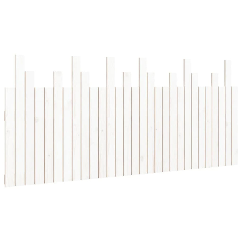 vidaXL fehér tömör fenyőfa fali fejtámla 185 x 3 x 80 cm