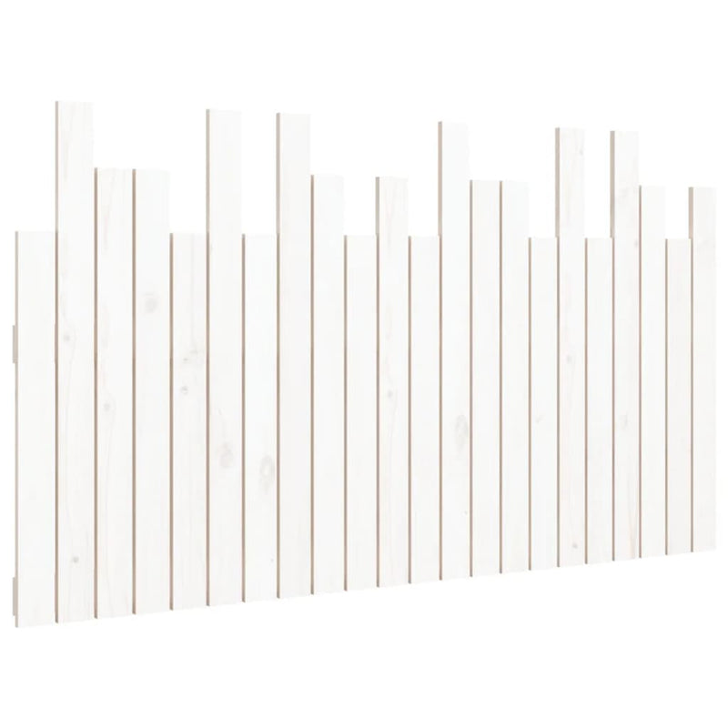 vidaXL fehér tömör fenyőfa fali fejtámla 140x3x80 cm