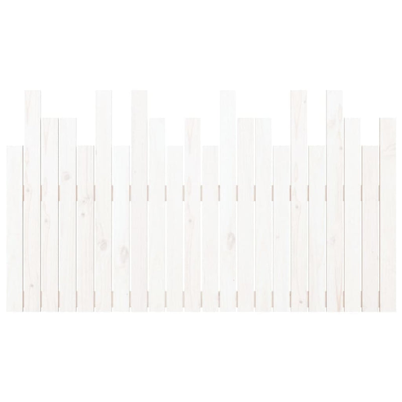 vidaXL fehér tömör fenyőfa fali fejtámla 140x3x80 cm