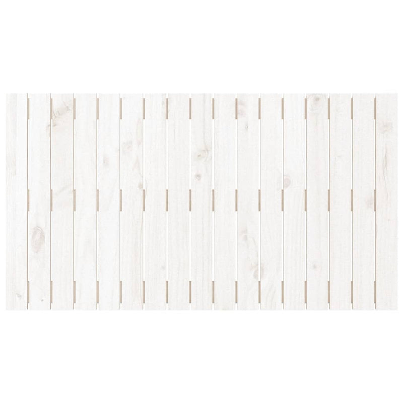 vidaXL fehér tömör fenyőfa fali fejtámla 108 x 3 x 60 cm
