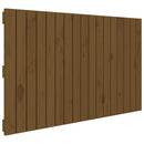 vidaXL mézbarna tömör fenyőfa fali fejtámla 108 x 3 x 60 cm
