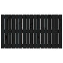 vidaXL fekete tömör fenyőfa fali fejtámla 108 x 3 x 60 cm
