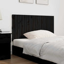 vidaXL fekete tömör fenyőfa fali fejtámla 127,5 x 3 x 60 cm