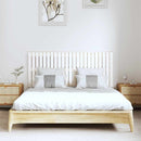 vidaXL fehér tömör fenyőfa fali fejtámla 147 x 3 x 60 cm