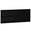 vidaXL fekete tömör fenyőfa fali fejtámla 147 x 3 x 60 cm