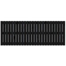 vidaXL fekete tömör fenyőfa fali fejtámla 159,5 x 3 x 60 cm