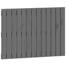 vidaXL szürke tömör fenyőfa fali fejtámla 82,5 x 3 x 60 cm
