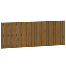 vidaXL mézbarna tömör fenyőfa fali fejtámla 166x3x60 cm