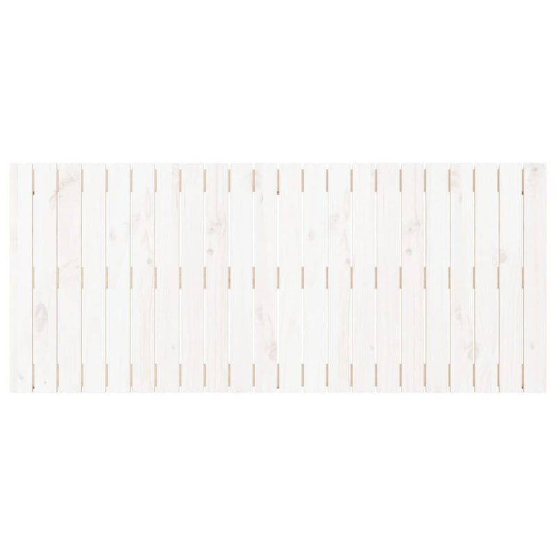 vidaXL fehér tömör fenyőfa fali fejtámla 140x3x60 cm