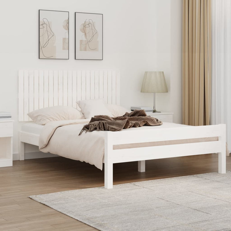 vidaXL fehér tömör fenyőfa fali fejtámla 140x3x60 cm