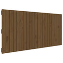 vidaXL mézbarna tömör fenyőfa fali fejtámla 140x3x60 cm