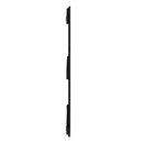 vidaXL fekete tömör fenyőfa fali fejtámla 108x3x90 cm