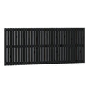 vidaXL fekete tömör fenyőfa fali fejtámla 204x3x90 cm