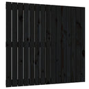 vidaXL fekete tömör fenyőfa fali fejtámla 95,5 x 3 x 90 cm