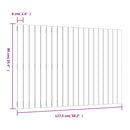 vidaXL tömör fenyőfa fali fejtámla 127,5 x 3 x 90 cm