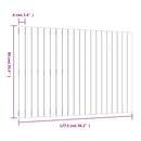 vidaXL fehér tömör fenyőfa fali fejtámla 127,5 x 3 x 90 cm