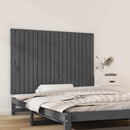 vidaXL szürke tömör fenyőfa fali fejtámla 127,5 x 3 x 90 cm