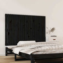 vidaXL fekete tömör fenyőfa fali fejtámla 127,5 x 3 x 90 cm