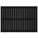 vidaXL fekete tömör fenyőfa fali fejtámla 127,5 x 3 x 90 cm