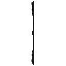 vidaXL fekete tömör fenyőfa fali fejtámla 127,5 x 3 x 90 cm