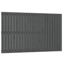 vidaXL szürke tömör fenyőfa fali fejtámla 147 x 3 x 90 cm