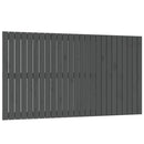 vidaXL szürke tömör fenyőfa fali fejtámla 159,5x3x90 cm