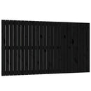 vidaXL fekete tömör fenyőfa fali fejtámla 159,5x3x90 cm