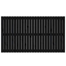 vidaXL fekete tömör fenyőfa fali fejtámla 159,5x3x90 cm