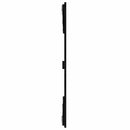 vidaXL fekete tömör fenyőfa fali fejtámla 159,5x3x90 cm