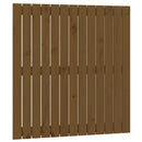 vidaXL mézbarna tömör fenyőfa fali fejtámla 82,5x3x90 cm